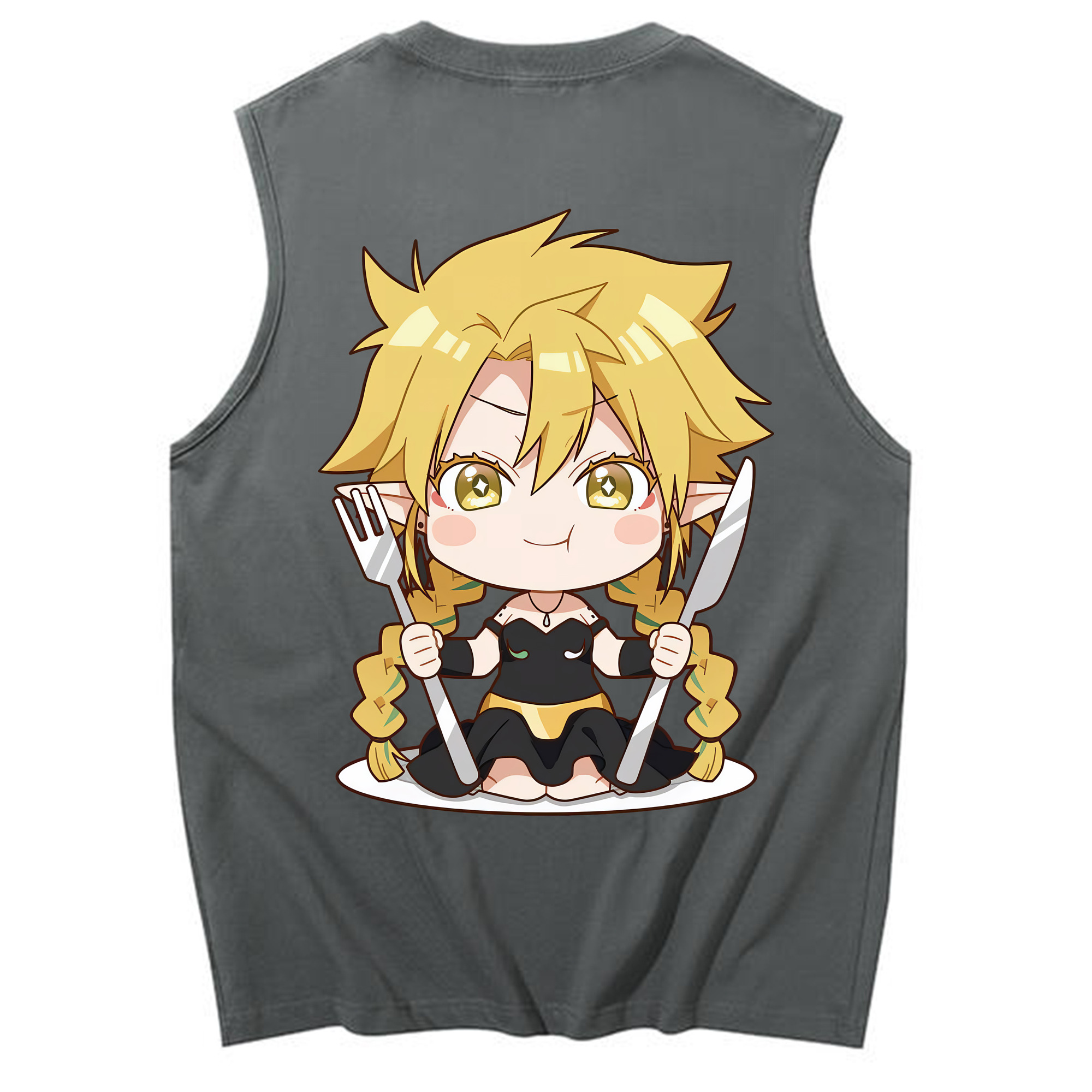 （画像用） 転スラ Regarding Reincarnated to Slime コットン100％タンクトップ（背面プリント）